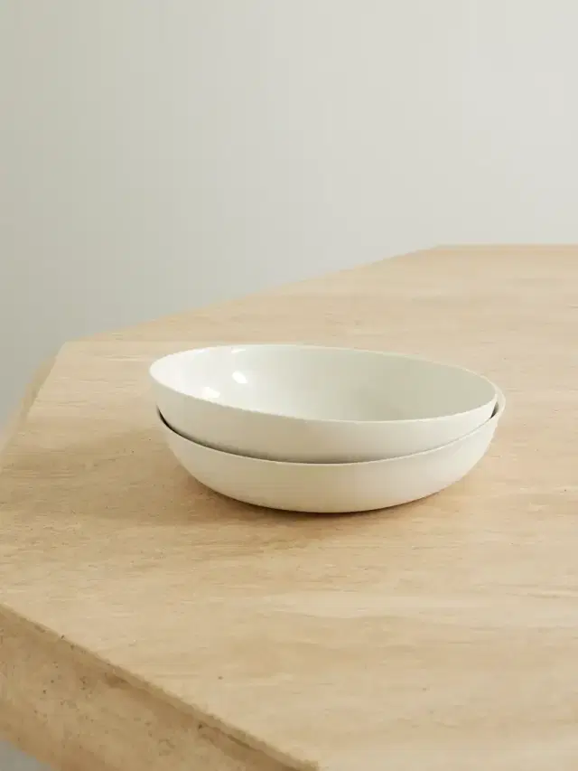 + Net Sustain Pebble Medium Set Of Two Porcelain Bowls