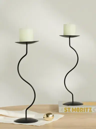 Fourth Street Dancing Duo Set Of Two Iron Candlesticks | Thumbnail 2 Fourth Street Dancing Duo Set Of Two Iron Candlesticks | Thumbnail 2