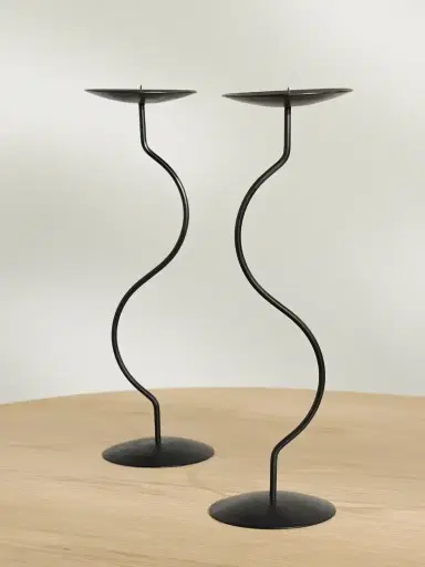 Fourth Street Dancing Duo Set Of Two Iron Candlesticks | Thumbnail 1 Fourth Street Dancing Duo Set Of Two Iron Candlesticks | Thumbnail 1
