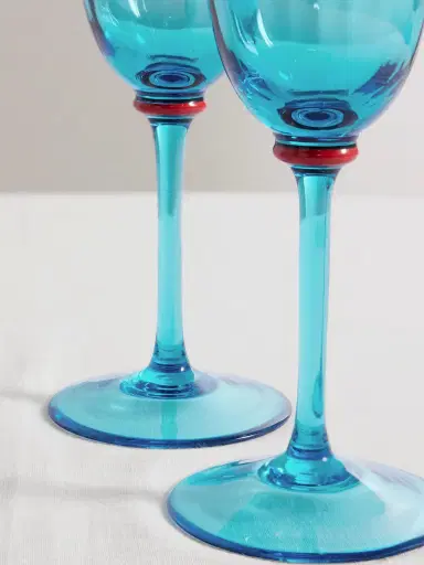 La DoubleJ Set Of Two Murano Glass Wine Glasses | Thumbnail 3