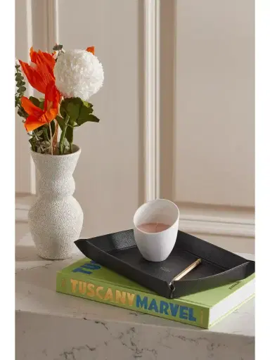 Smythson Panama Large Textured-leather Trinket Tray | Thumbnail 2