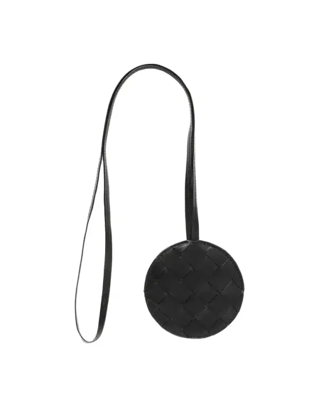 Intrecciato Leather Mirrror Cover With Lanyard