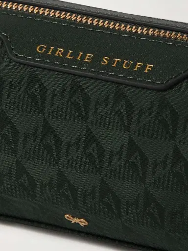 Anya Hindmarch Girlie Stuff Textured Leather-trimmed Econyl®-jacquard Cosmetics Case | Thumbnail 3