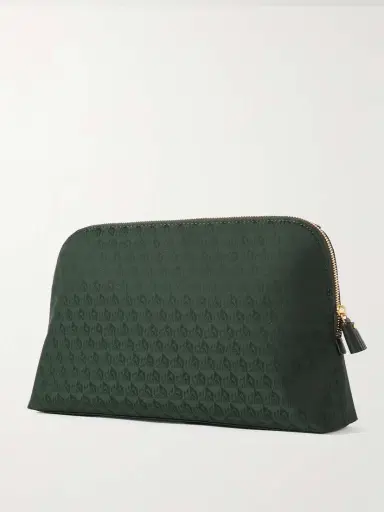 Anya Hindmarch Lotions & Potions Leather-trimmed Econyl®-jacquard Pouch | Thumbnail 2 Anya Hindmarch Lotions & Potions Leather-trimmed Econyl®-jacquard Pouch | Thumbnail 2