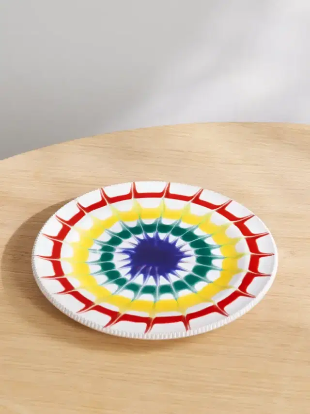 Ric Rac Set Of Two Porcelain Dessert Plates