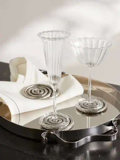 Sophie Lou Jacobsen Angel Set Of Four Glass Champagne Flutes | Thumbnail 2 Sophie Lou Jacobsen Angel Set Of Four Glass Champagne Flutes | Thumbnail 2