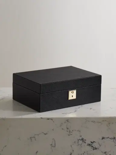 Smythson Panama Textured-leather Jewelry Box | Thumbnail 4