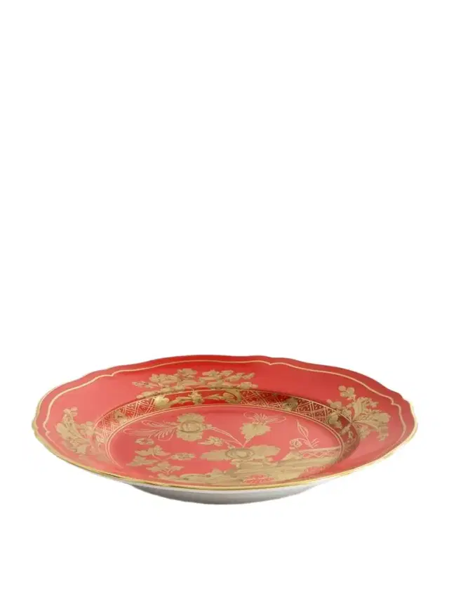 Gold-plated Porcelain Dessert Plate
