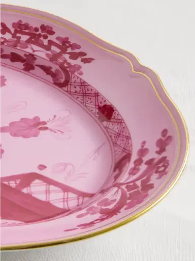 GINORI 1735 Antico Doccia 34cm Gold-plated Porcelain Oval Platter | Thumbnail 3 GINORI 1735 Antico Doccia 34cm Gold-plated Porcelain Oval Platter | Thumbnail 3