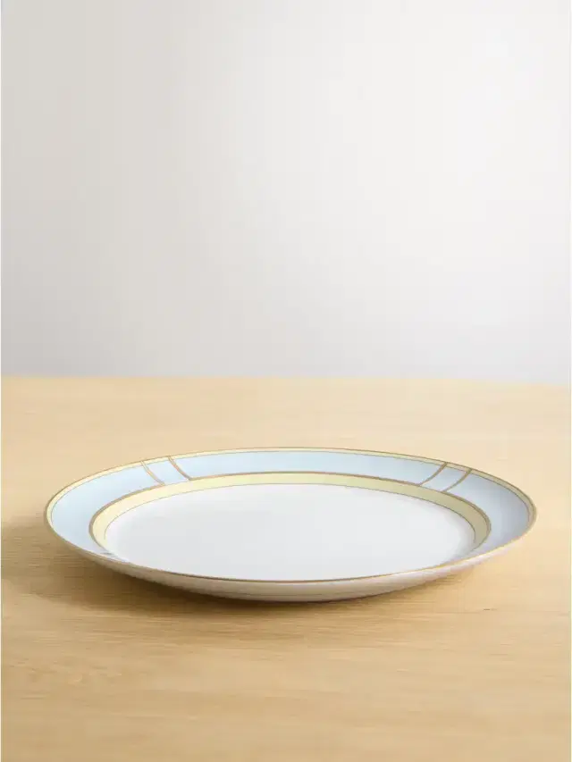 Gold-plated Porcelain Plate