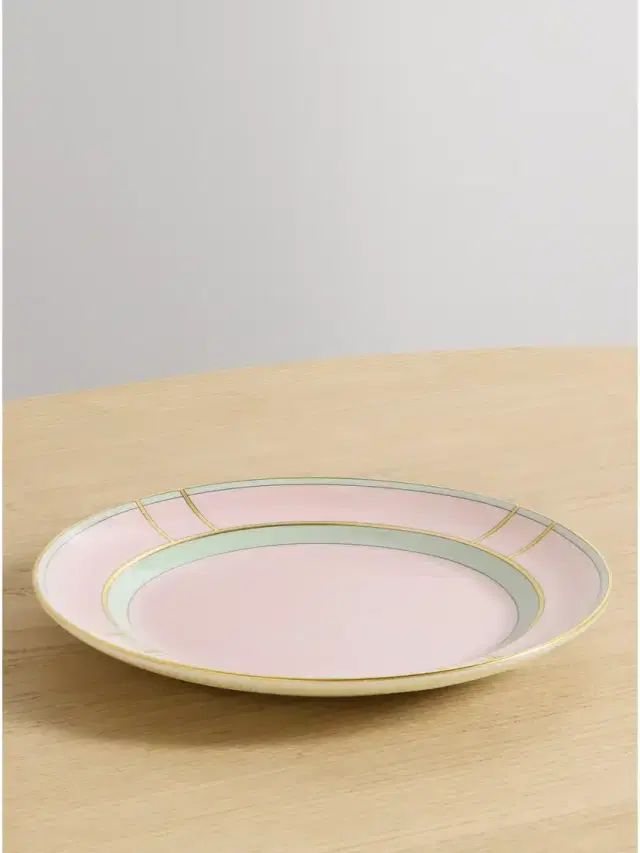 Colonna 20cm Gold-plated Porcelain Dessert Plate