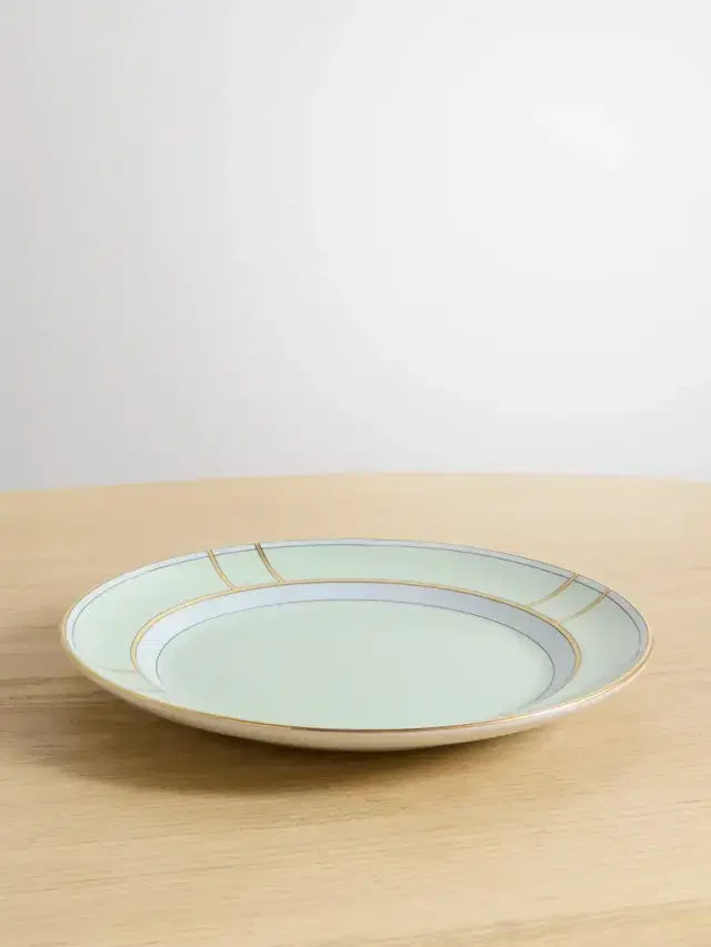 Colonna 20cm Gold-plated Porcelain Dessert Plate