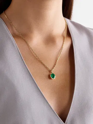 Anita Ko 18-karat-gold, Emerald And Diamond Necklace | Thumbnail 2 Anita Ko 18-karat-gold, Emerald And Diamond Necklace | Thumbnail 2