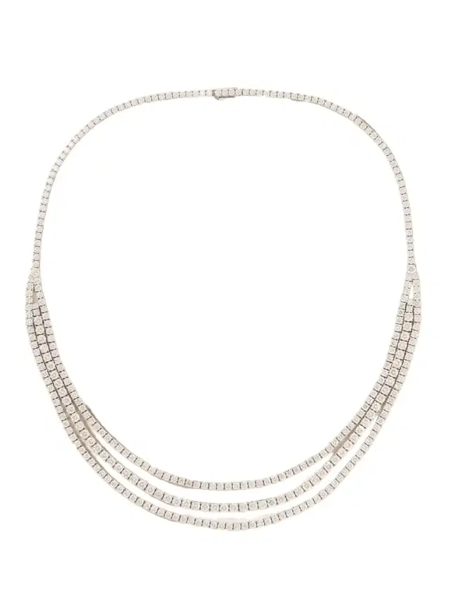 Anita Ko Hepburn 18-karat White Gold Diamond Choker