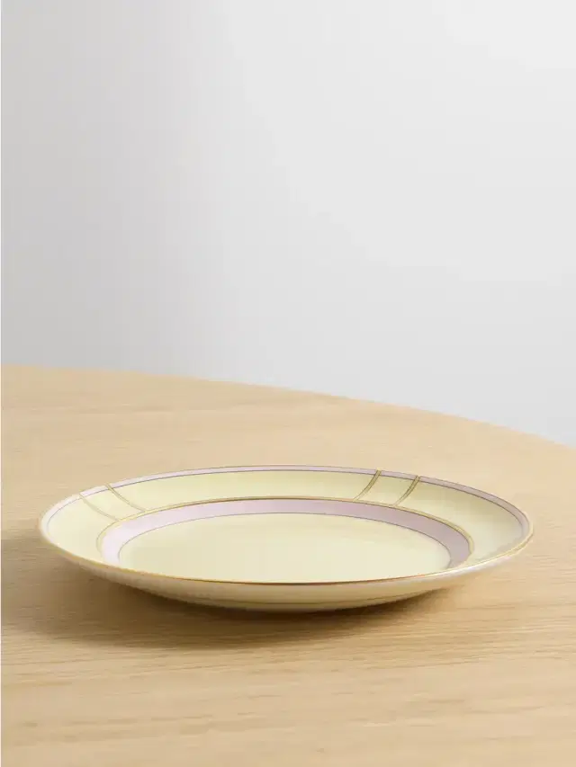 Colonna 20cm Gold-plated Porcelain Dessert Plate