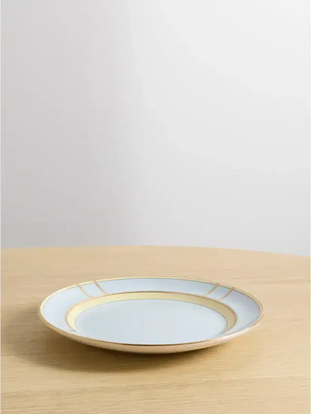 Colonna 20cm Gold-plated Porcelain Dessert Plate