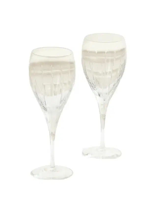 Christofle Iriana Set Of Two Crystal Water Glasses