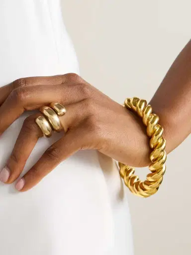 Uncommon Matters Twist Gold Vermeil Cuff | Thumbnail 2