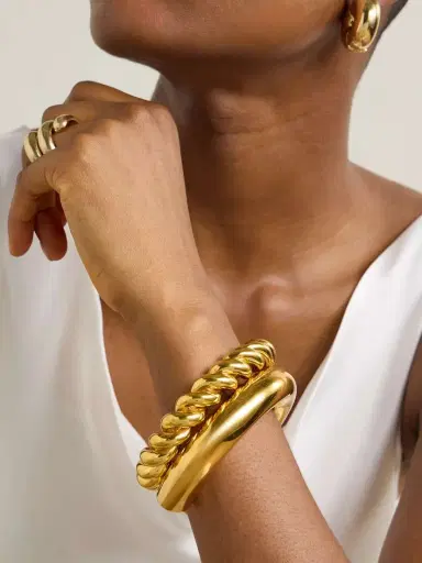 Uncommon Matters Twist Gold Vermeil Cuff | Thumbnail 5
