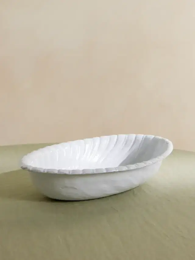 Peggy Long Glazed Ceramic Salad Bowl