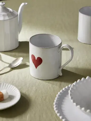 Astier De Villatte + John Derian Heart Glazed Ceramic Mug | Thumbnail 2