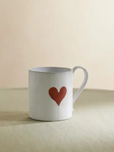 Astier De Villatte + John Derian Heart Glazed Ceramic Mug | Thumbnail 1