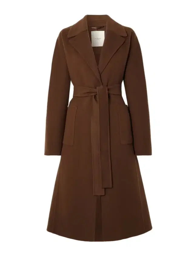 Portman Belted Wool And Cashmere-blend Coat