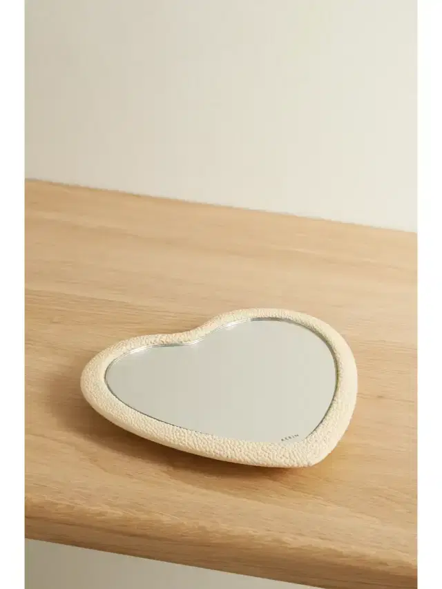 Textured-leather Hand Mirror