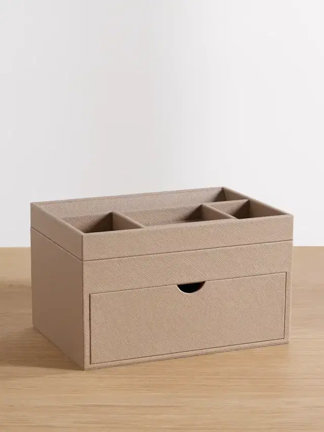 Panama Textured-leather Organizer