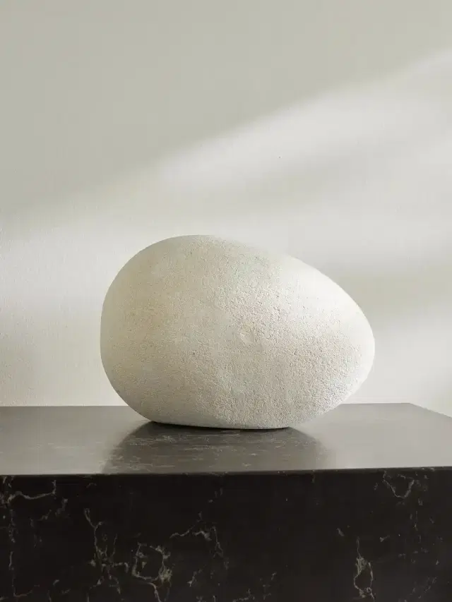 Fourth Street Egg Limestone Ornament