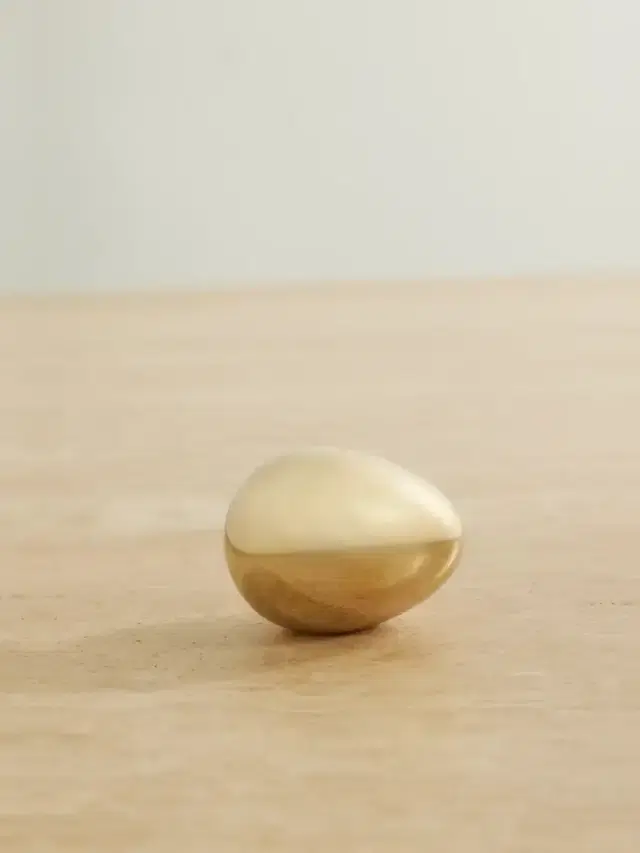 Fourth Street Egg Gold-tone Paperweight