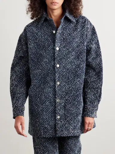 Stella McCartney Oversized Bouclé-denim Shirt | Thumbnail 3 Stella McCartney Oversized Bouclé-denim Shirt | Thumbnail 3