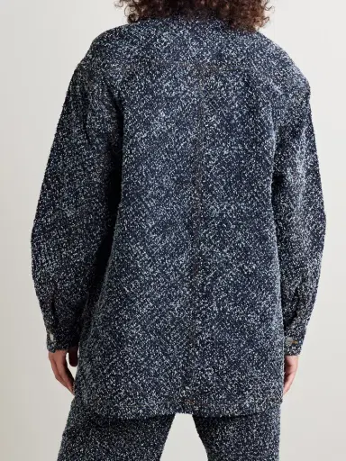 Stella McCartney Oversized Bouclé-denim Shirt | Thumbnail 4 Stella McCartney Oversized Bouclé-denim Shirt | Thumbnail 4
