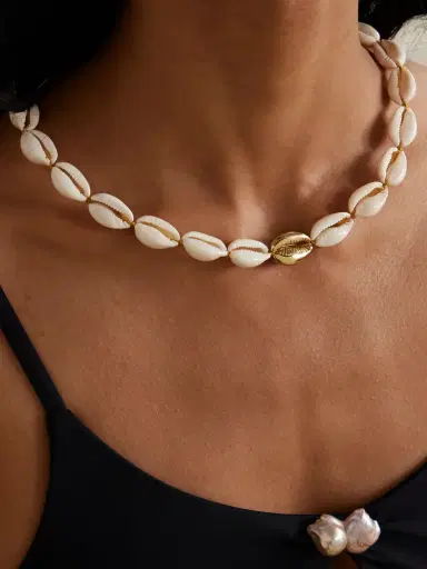 TOHUM Concha Puka Gold-plated Shell Necklace | Thumbnail 2