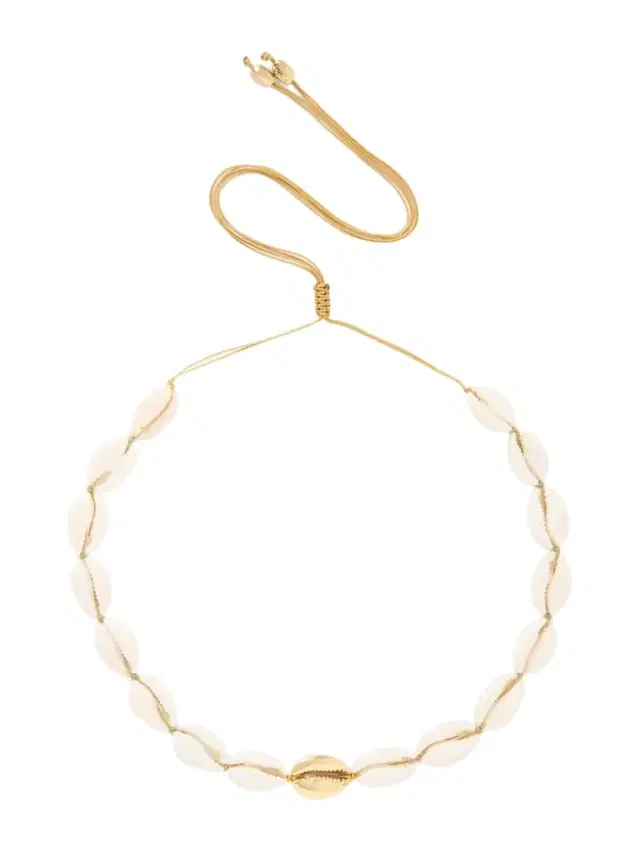 TOHUM Concha Puka Gold-plated Shell Necklace