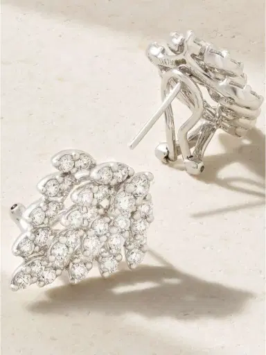 Anita Ko Snowflake 18-karat White Gold Diamond Earrings | Thumbnail 3