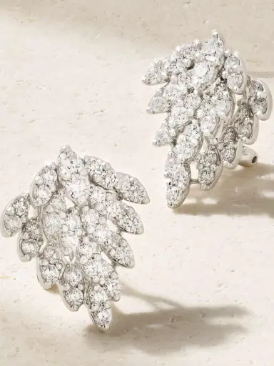 Anita Ko Snowflake 18-karat White Gold Diamond Earrings | Thumbnail 4