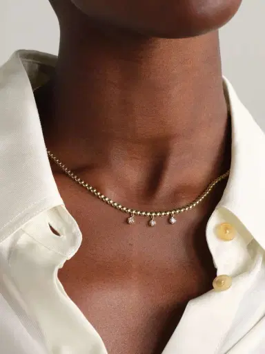 Jennifer Meyer 18-karat Gold Diamond Necklace | Thumbnail 2
