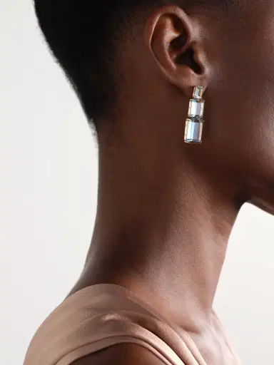 Mateo Arithmetic Composition 14-karat Gold Topaz Earrings | Thumbnail 2 Mateo Arithmetic Composition 14-karat Gold Topaz Earrings | Thumbnail 2
