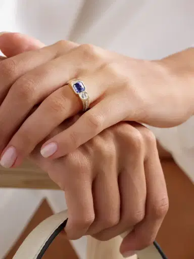 Jacquie Aiche 18-karat Gold, Tanzanite And Diamond Ring | Thumbnail 2 Jacquie Aiche 18-karat Gold, Tanzanite And Diamond Ring | Thumbnail 2