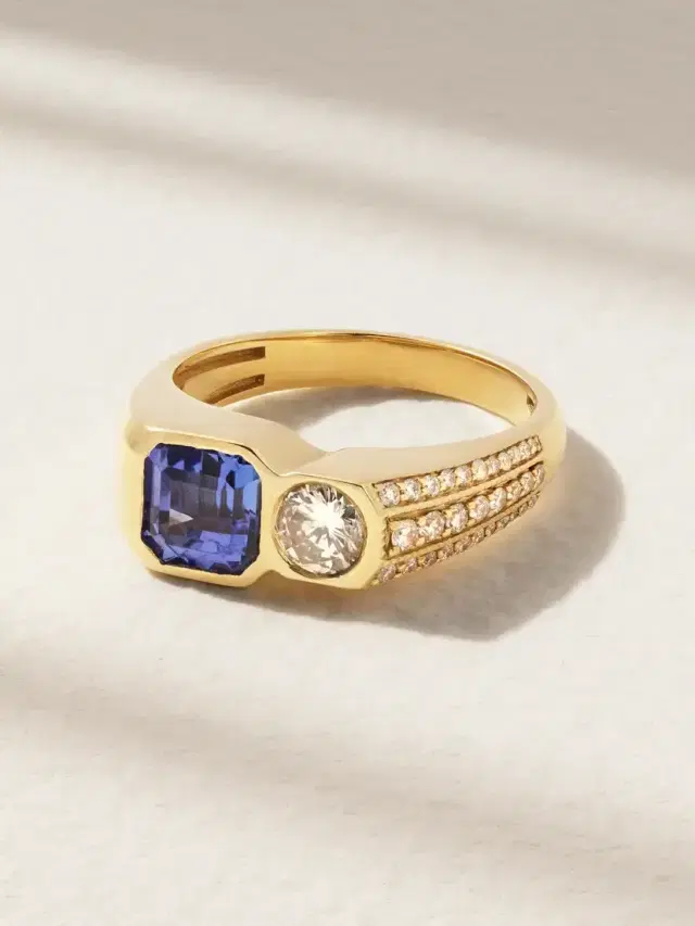 18-karat Gold, Tanzanite And Diamond Ring
