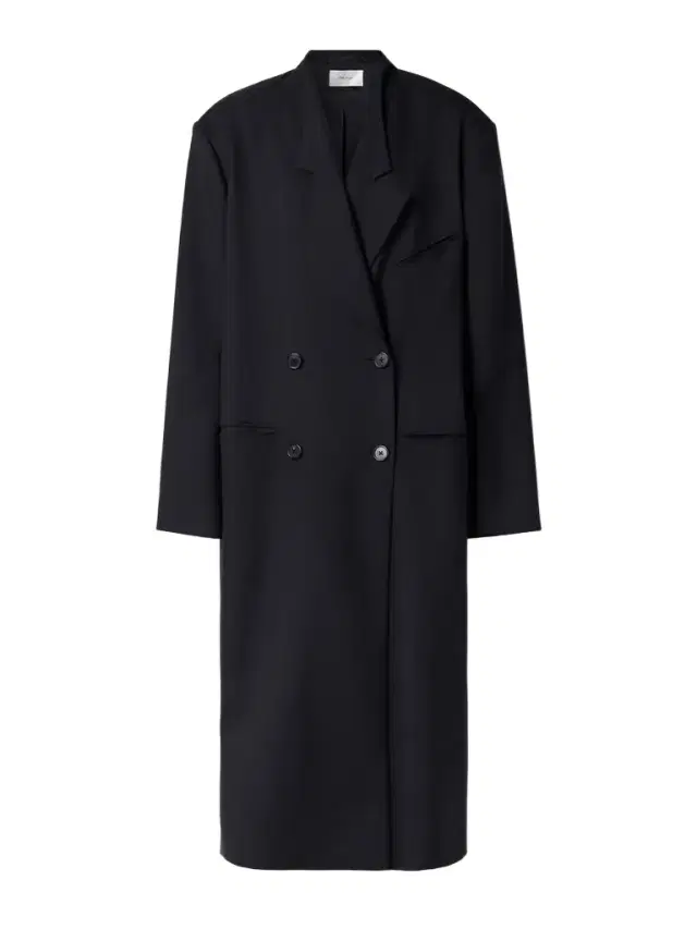Indra Oversized Double-breasted Wool-twill Coat
