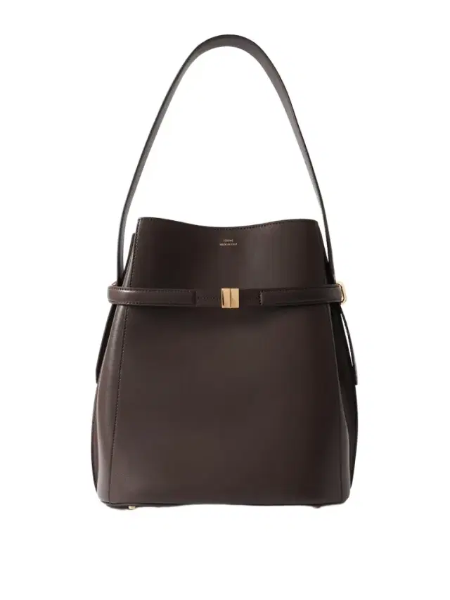Belted Leather Tote
