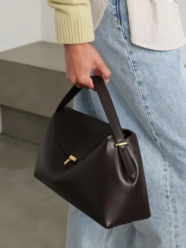 TOTEME T-lock Leather Shoulder Bag | Thumbnail 2 TOTEME T-lock Leather Shoulder Bag | Thumbnail 2