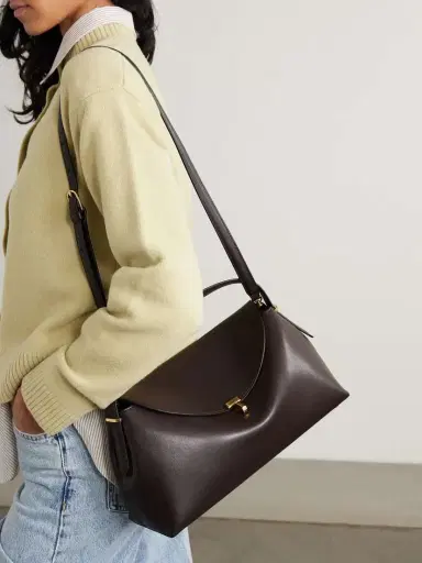 TOTEME T-lock Leather Shoulder Bag | Thumbnail 6 TOTEME T-lock Leather Shoulder Bag | Thumbnail 6
