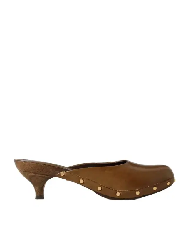 Judith Studded Leather Mules - IT36