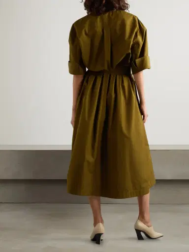 Bottega Veneta Cotton-canvas Midi Dress | Thumbnail 3 Bottega Veneta Cotton-canvas Midi Dress | Thumbnail 3