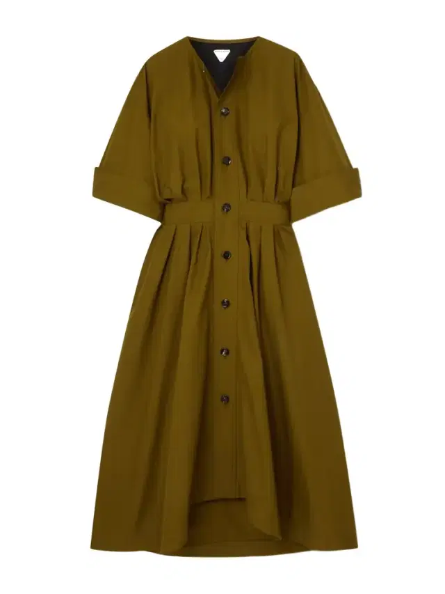 Cotton-canvas Midi Dress