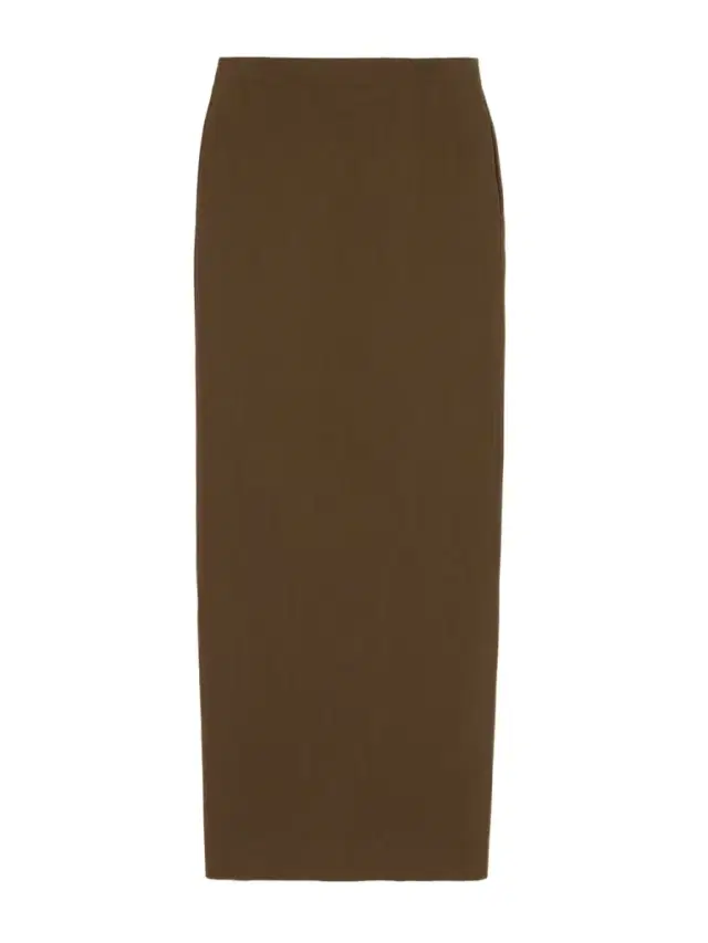 Wool-twill Maxi Skirt