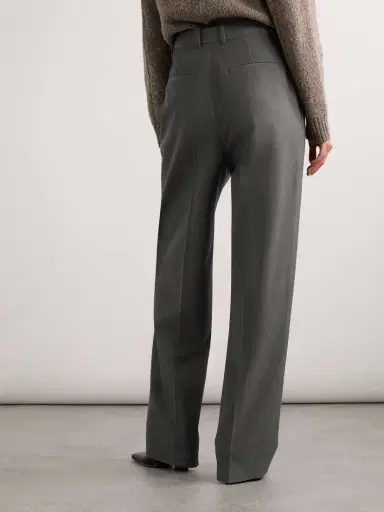 Bottega Veneta Pleated Wool-blend Straight-leg Pants | Thumbnail 4 Bottega Veneta Pleated Wool-blend Straight-leg Pants | Thumbnail 4